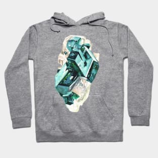 Dioptase Emerald Crystal Hoodie